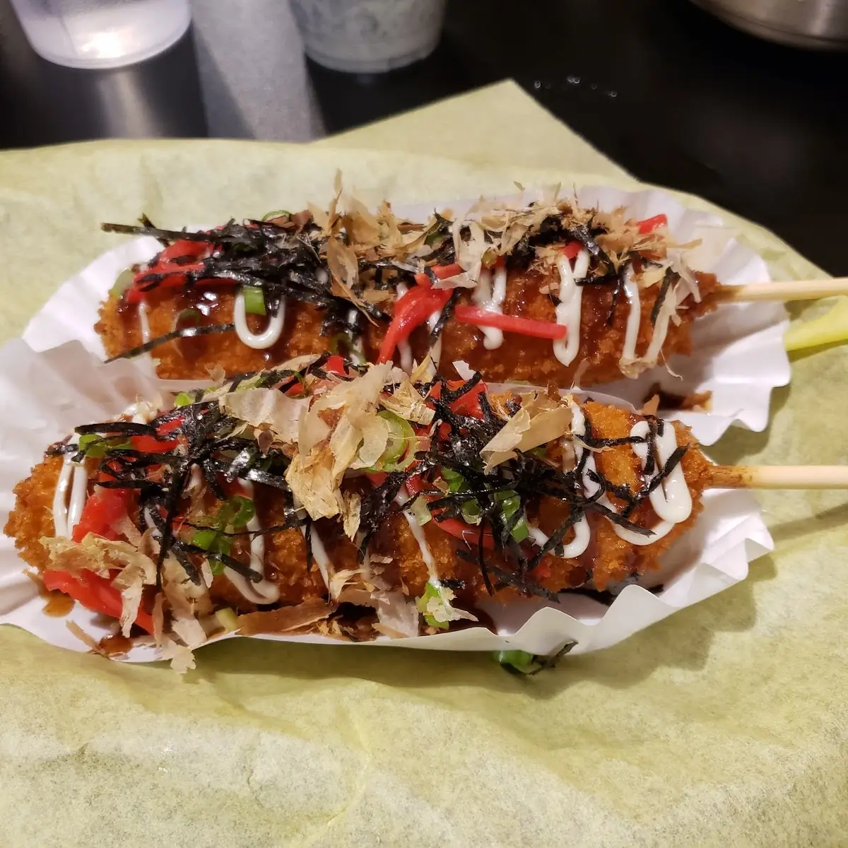 Okonomy Style Corn Dogs