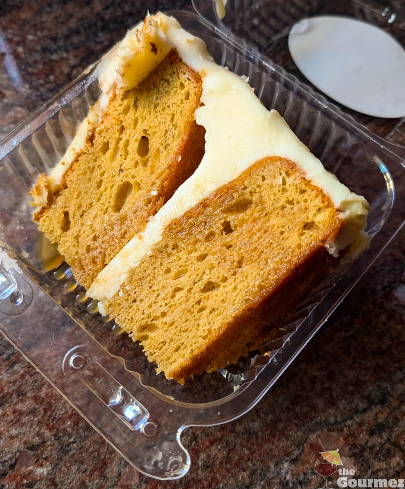 Pumpkin Caramel Cake Slice