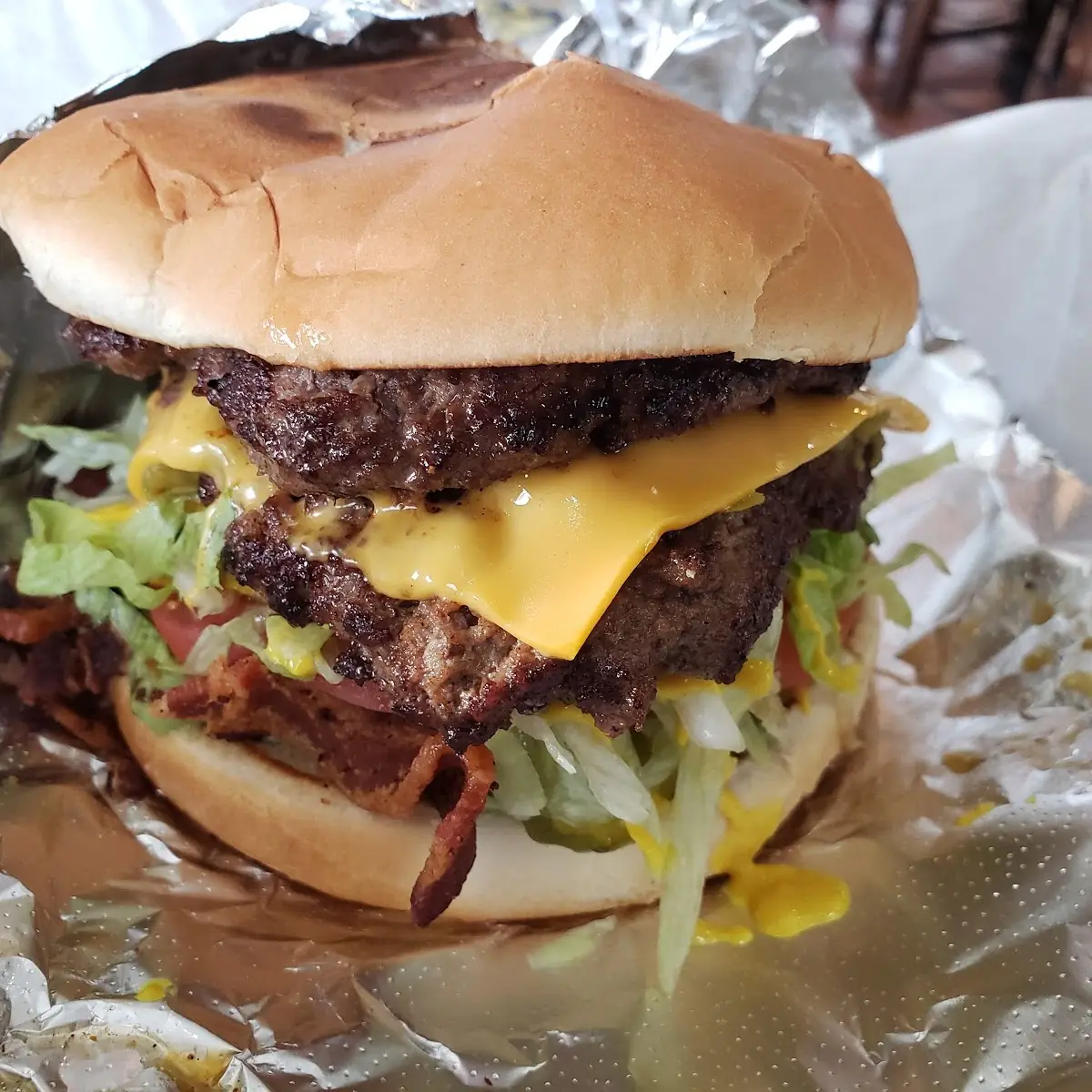 Green Chile Cheese Burger