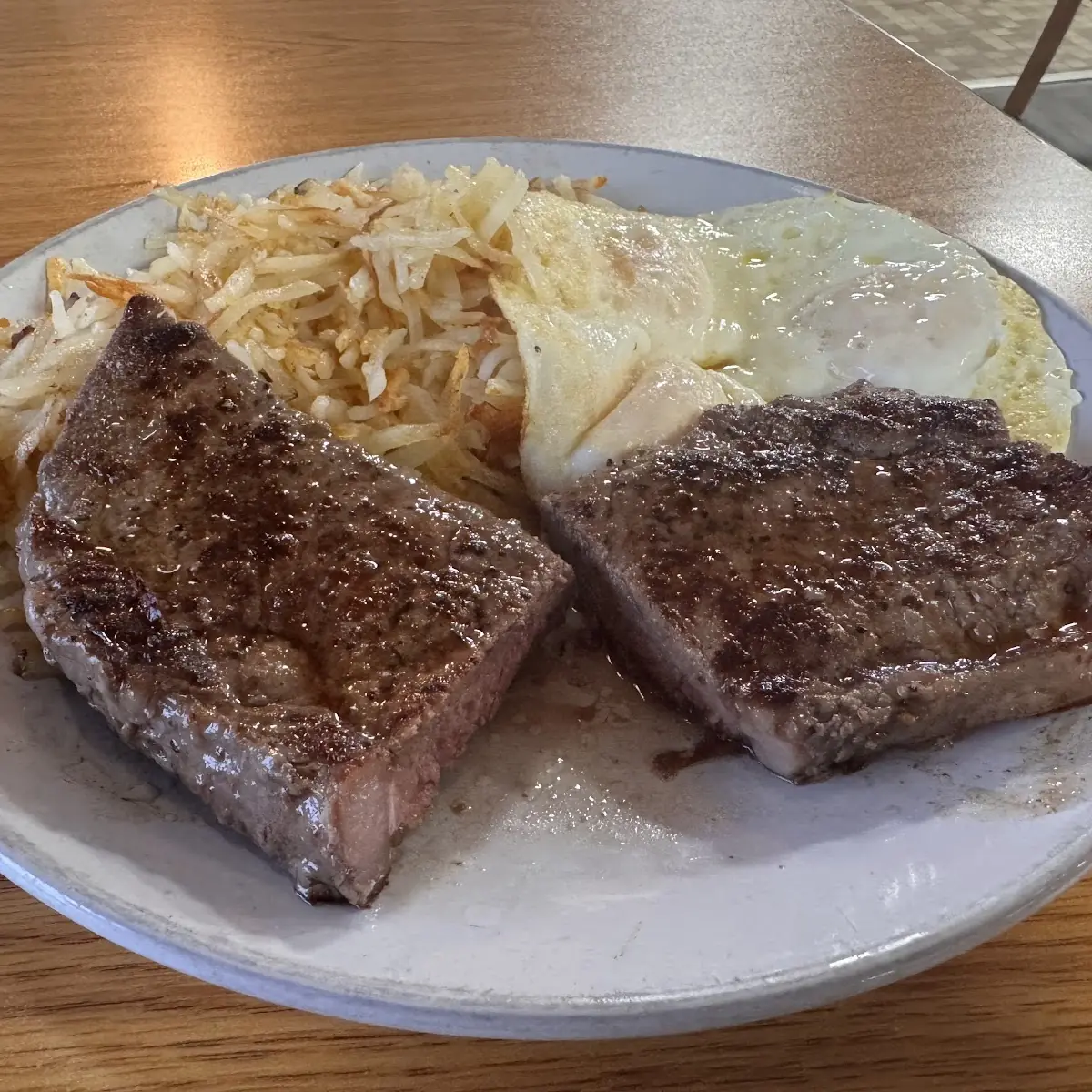 Chopped Steak & Two Eggs