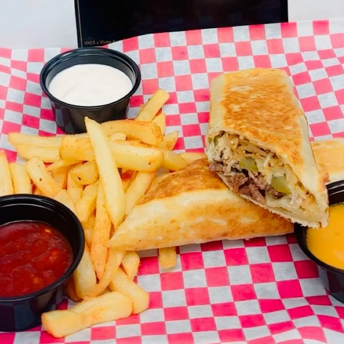 Crispy Wraps with French Fries