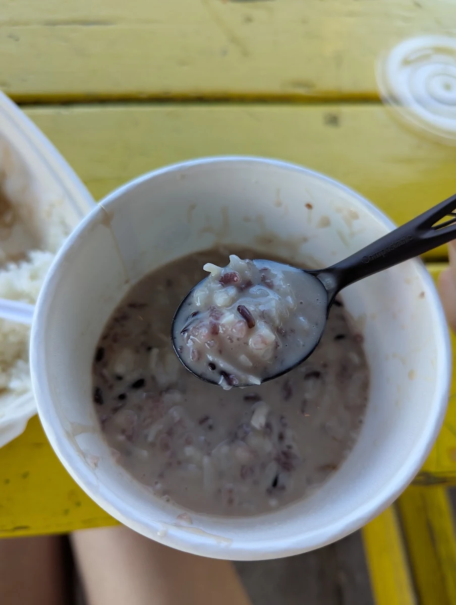 Black rice pudding