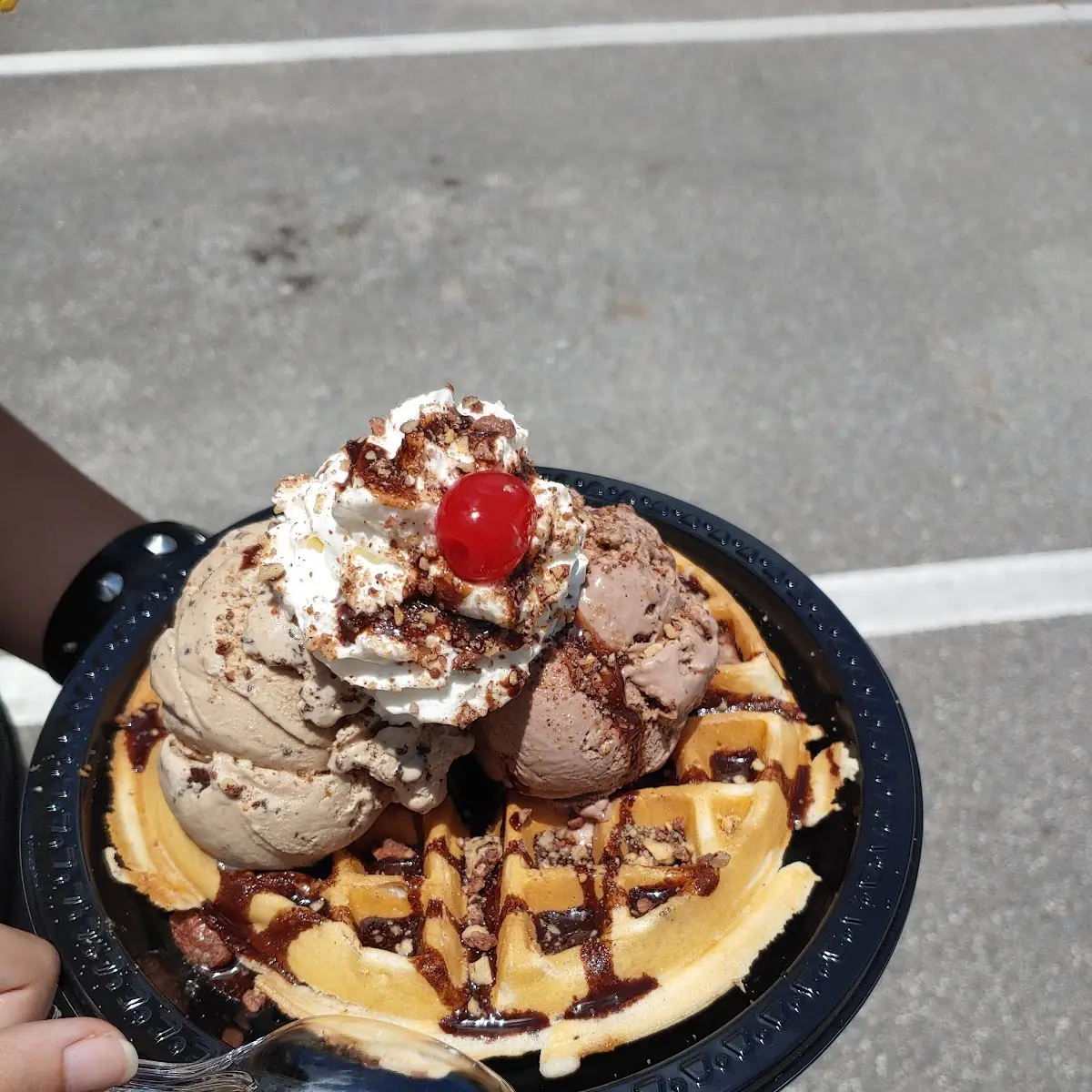 Belgian Waffle Sundae