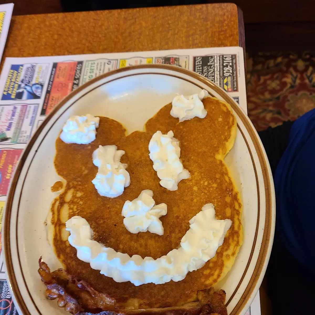 Smiley Face Pancake for Kids