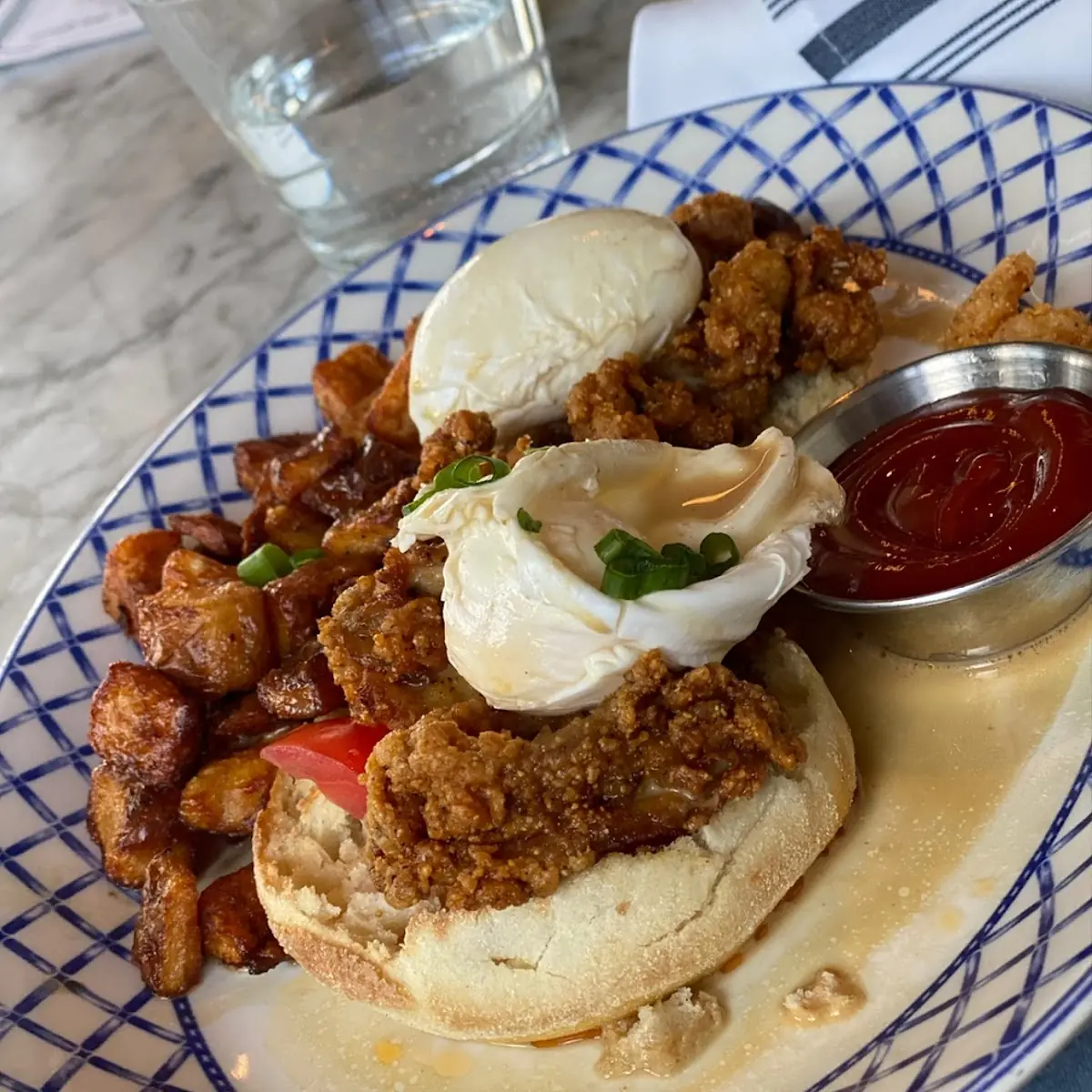 Fried Oyster Benedict