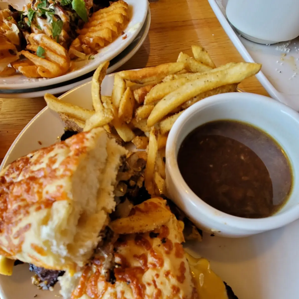 Beef Dip on Cheese Roll
