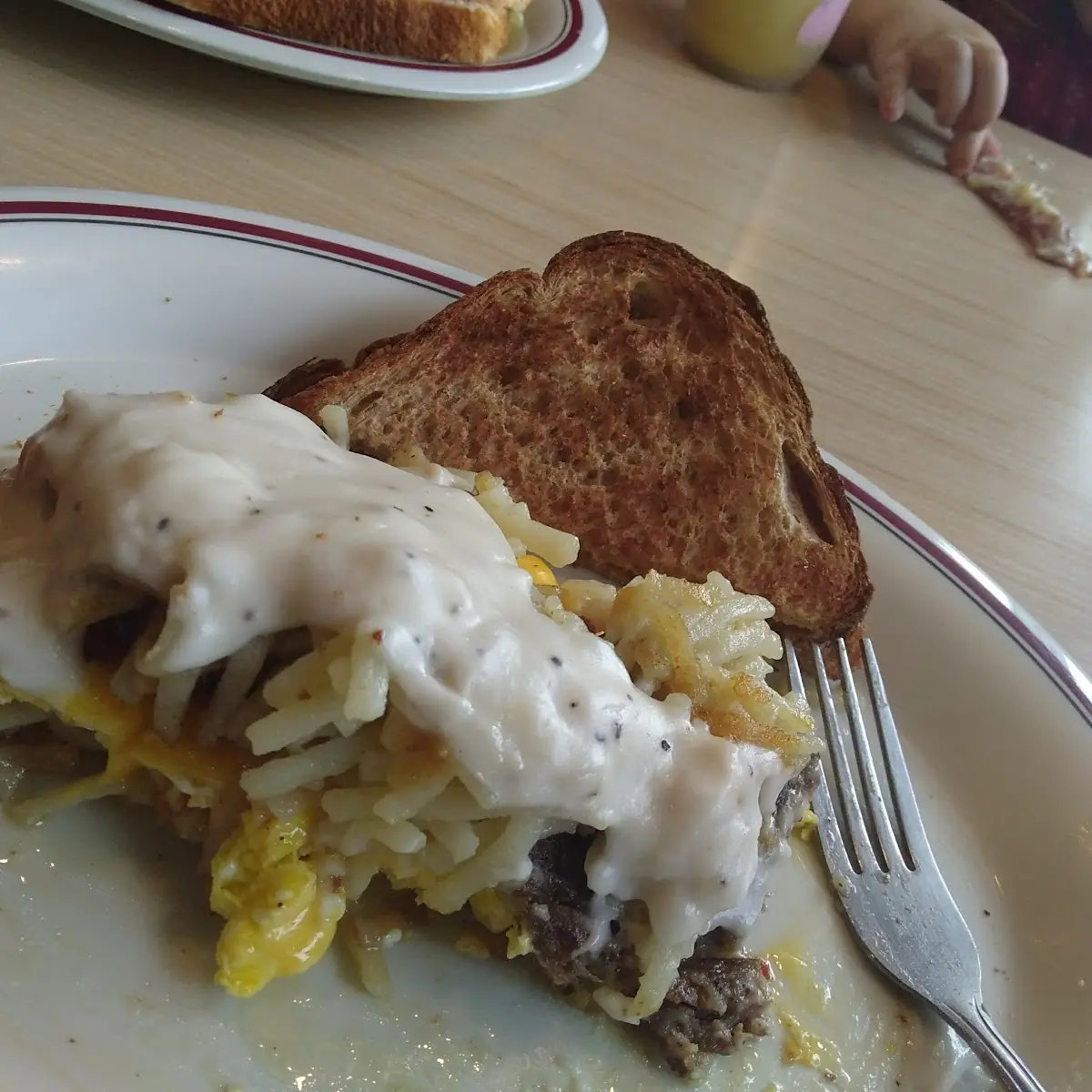 Bacon Sausage and Sausage Gravy