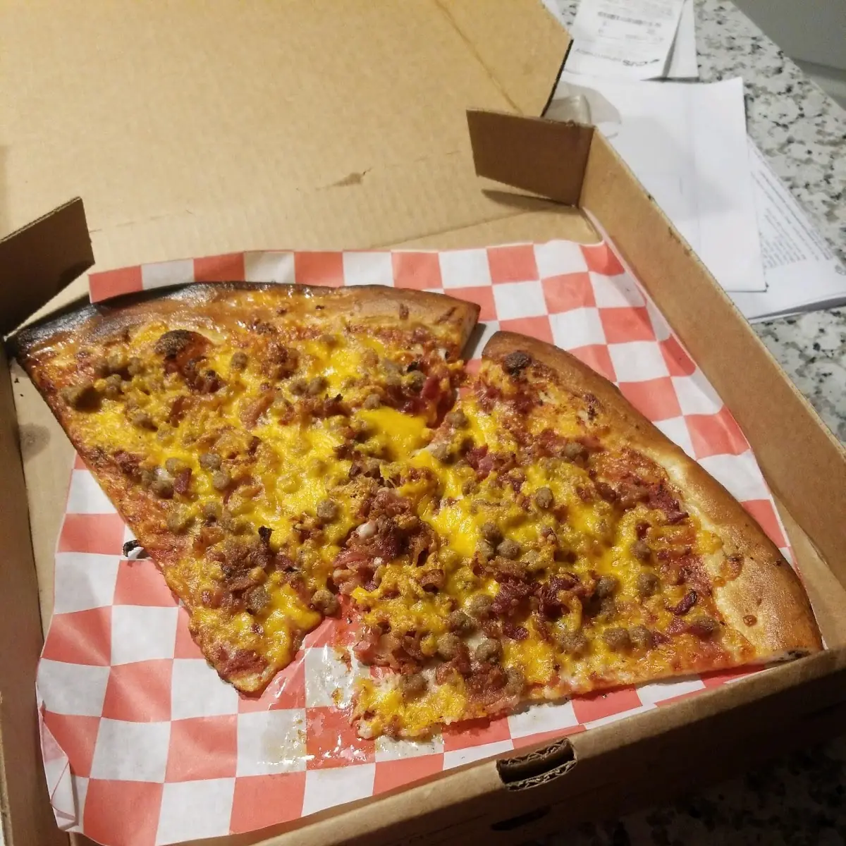 Bacon Cheeseburger Pizza by the Slice