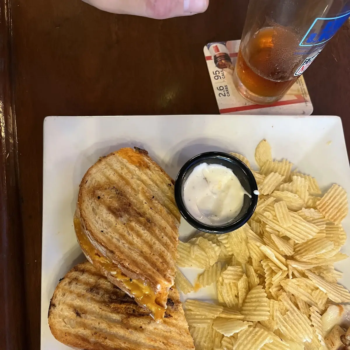 Buffalo Chicken Panini and Chips