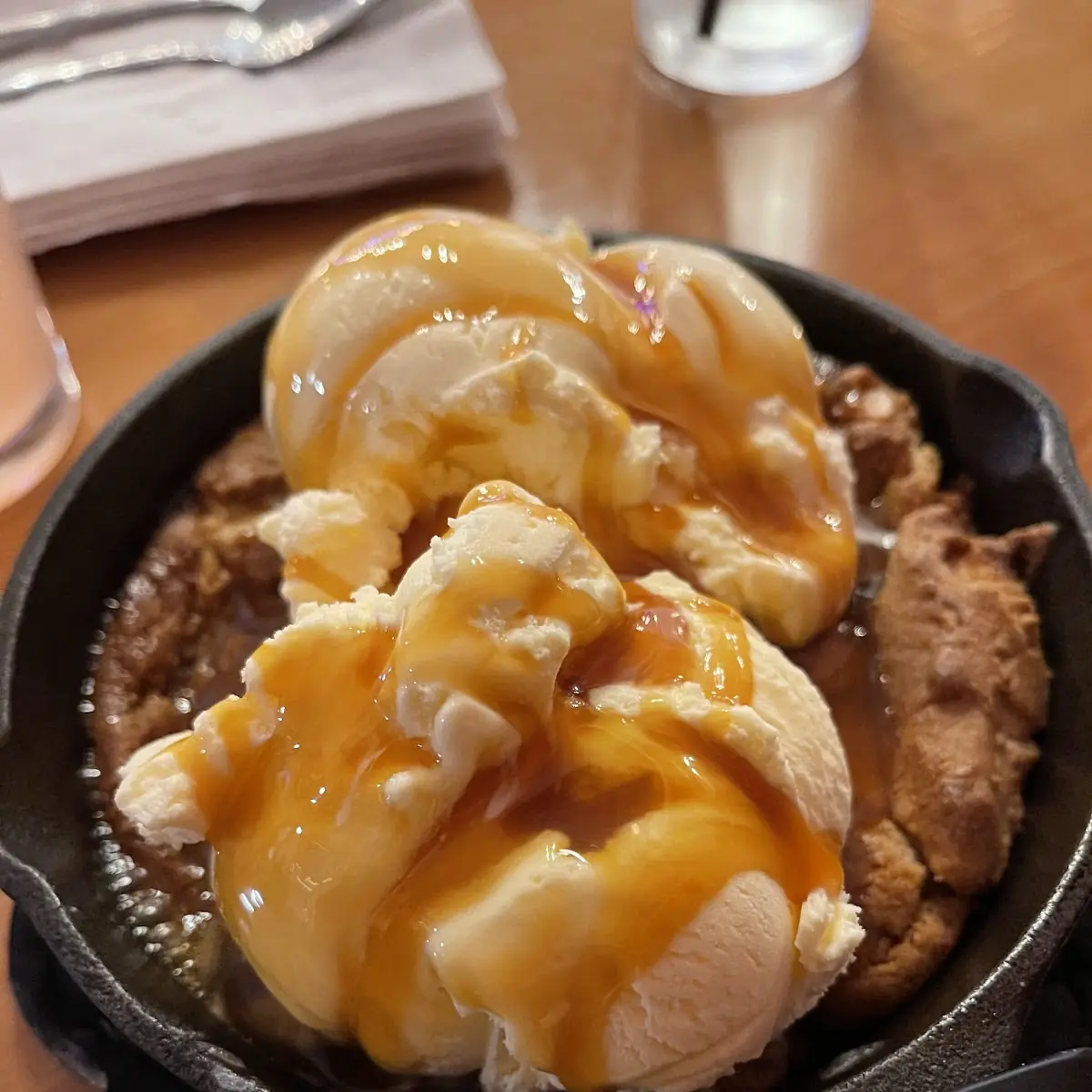 Vanilla Ice Cream and Caramel