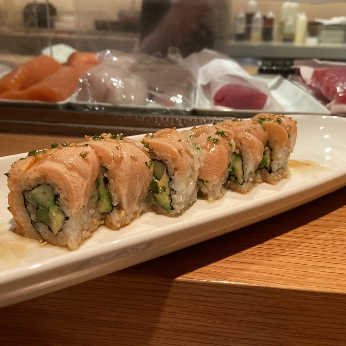 Seared Salmon Karashi Sumiso
