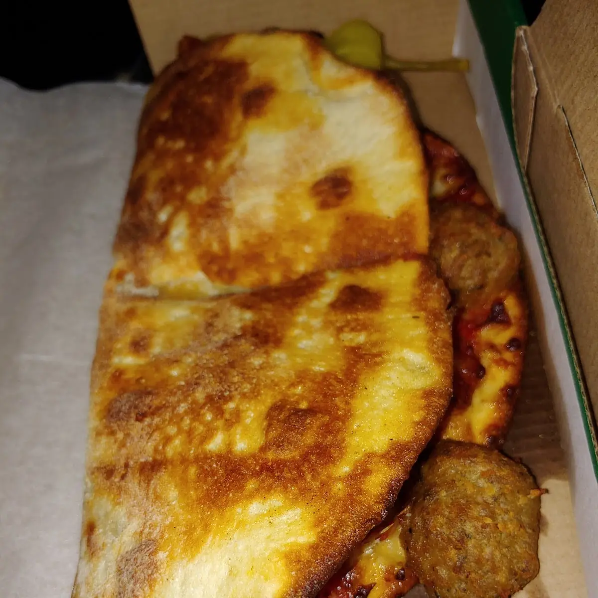 Meatball & Pepperoni Papadio