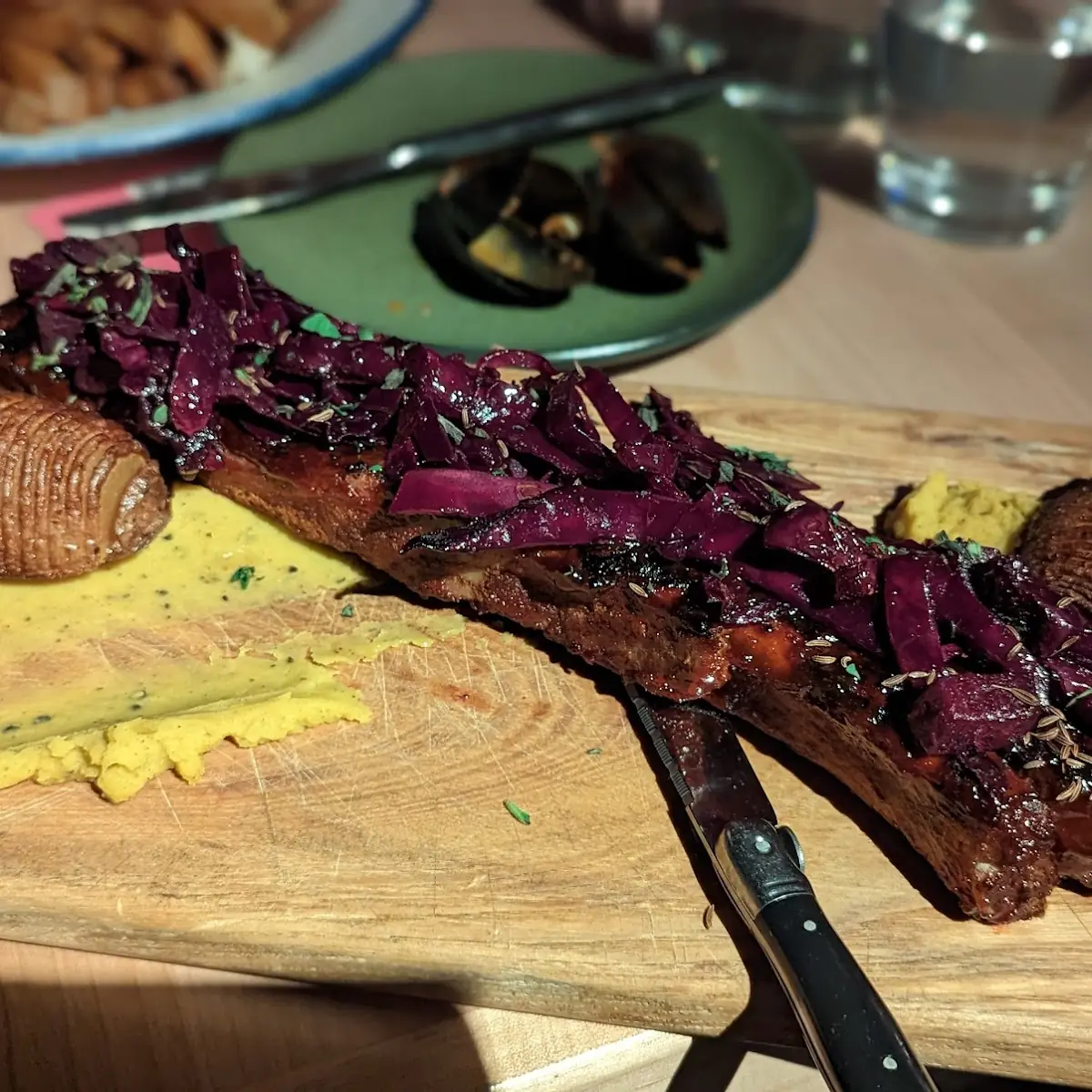 Grilled Bone in Pork Belly