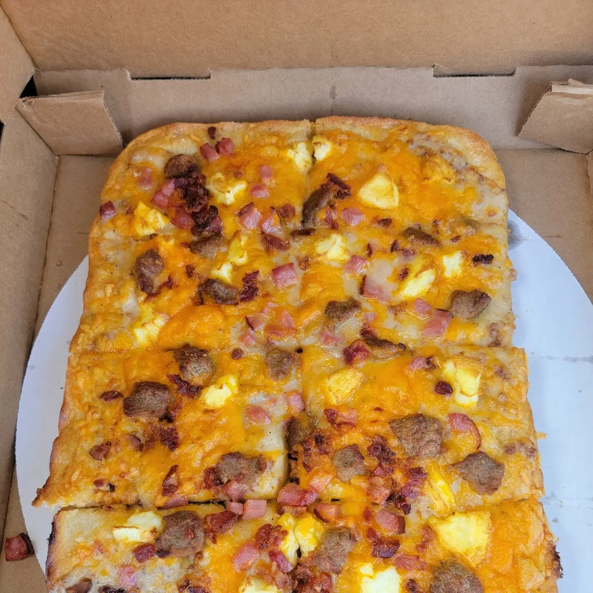 9x9 Bacon Cheeseburger Pizza