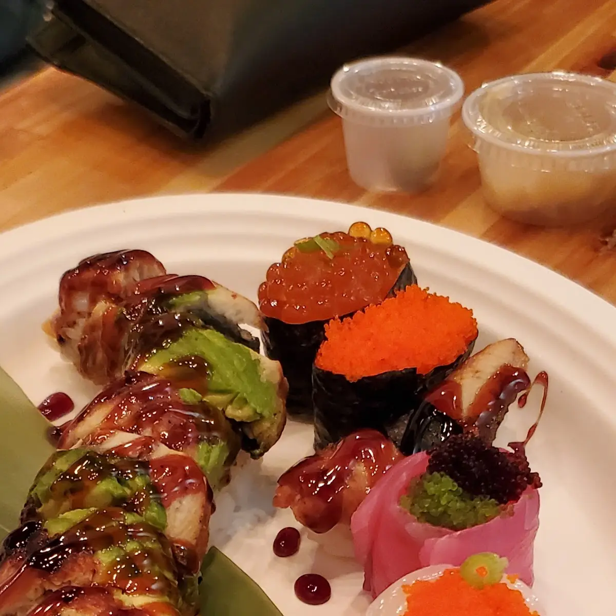 Dragon Roll and Assorted Sushi