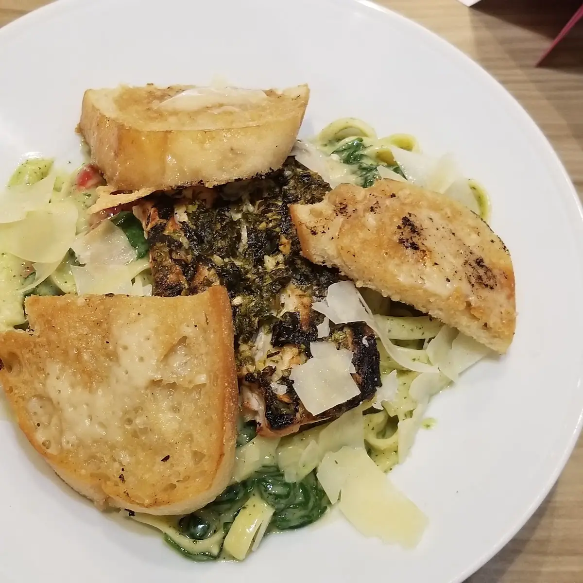 Fettuccine Alfredo with Fish