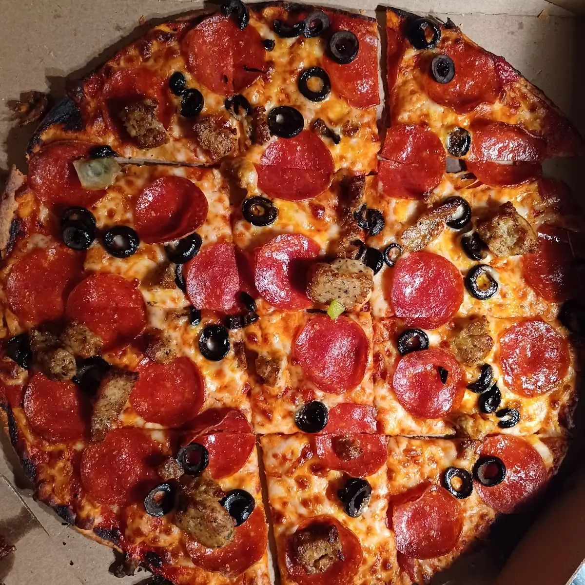 Medium Pepperoni and Sausage Pizza