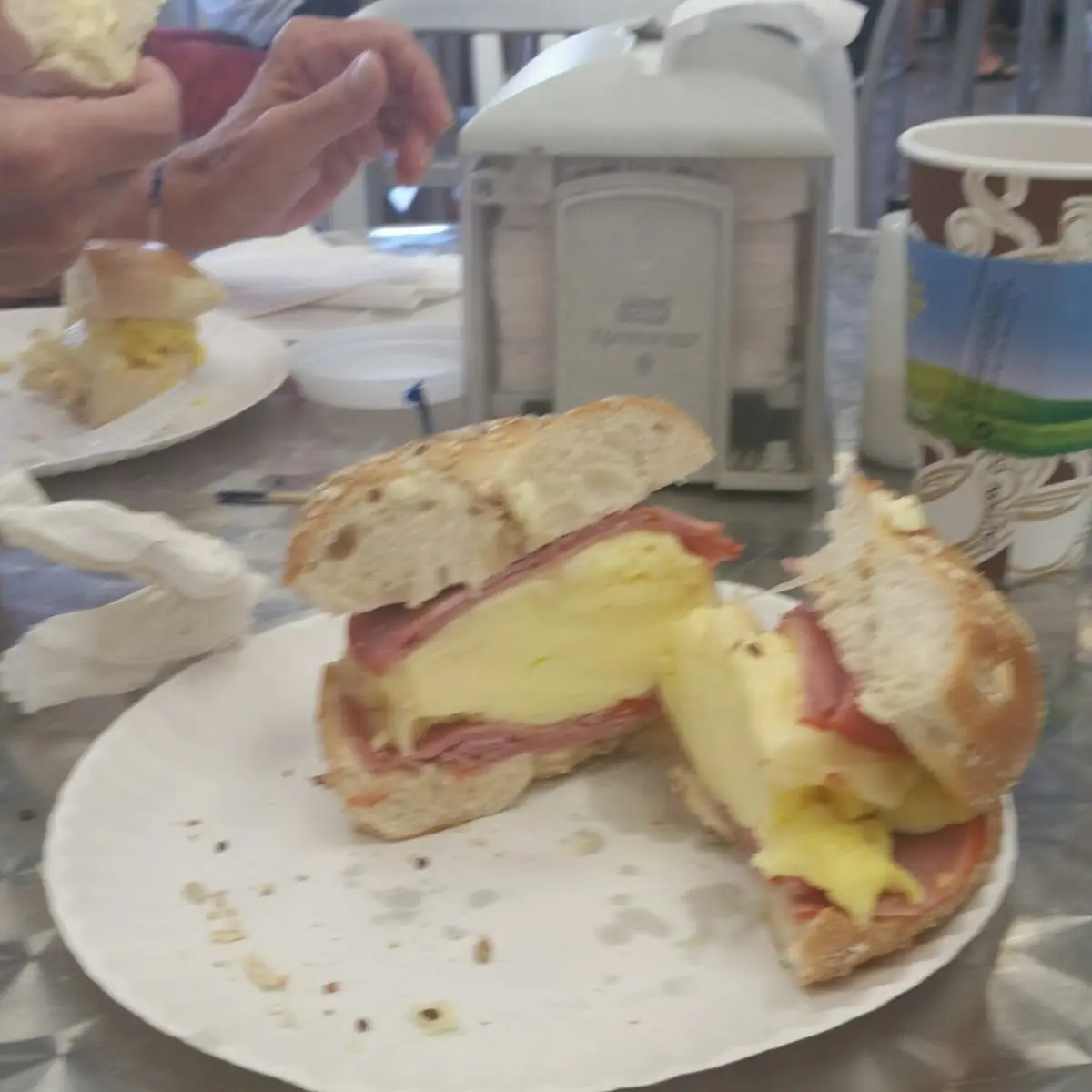 Canadian Bacon Egg and Cheese