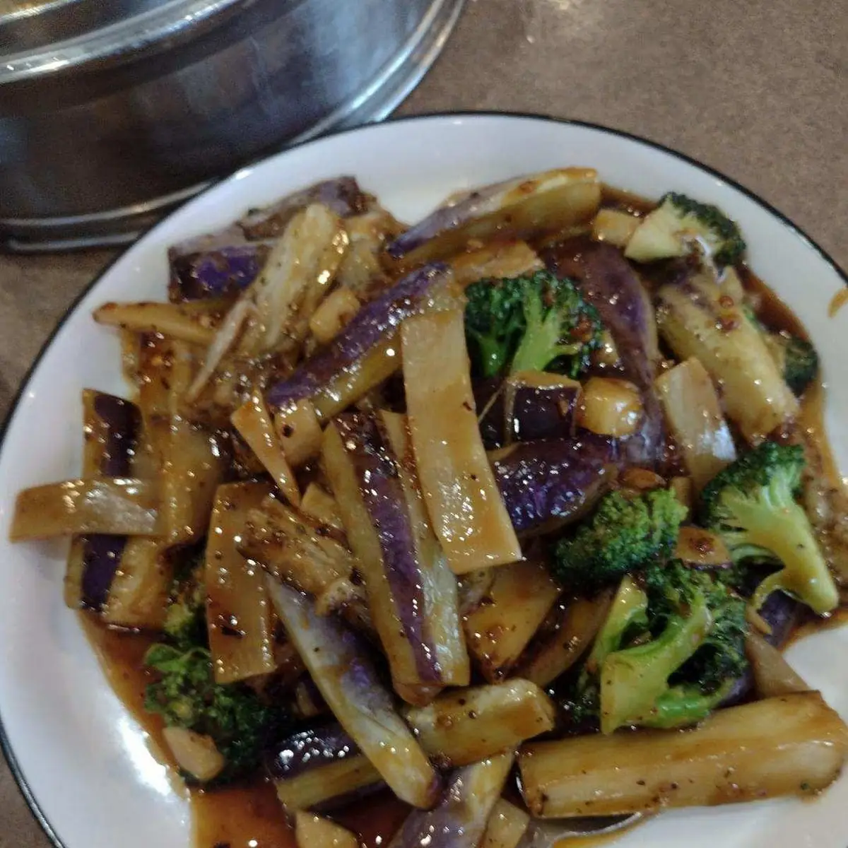 Eggplant in Garlic Sauce