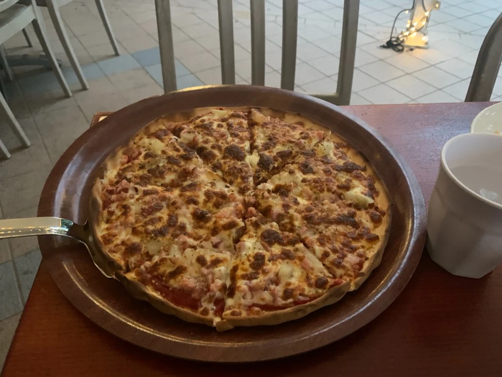 Ham and Pineapple Pizza, The Wood Oven - Nelson Bay