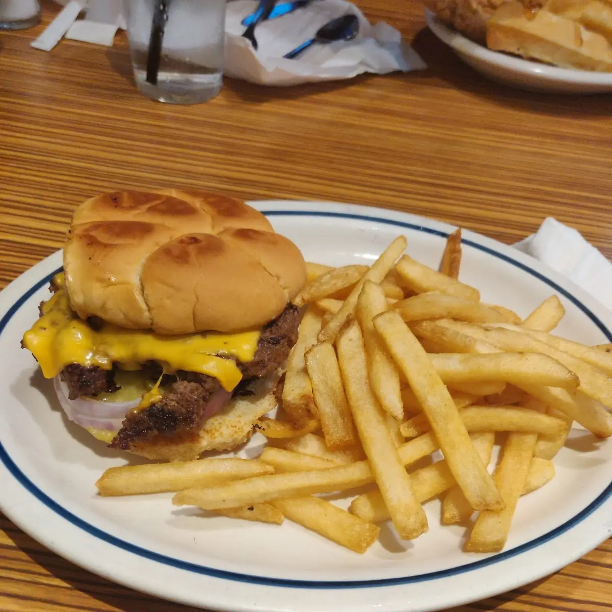 Really Sad Burger and Fries