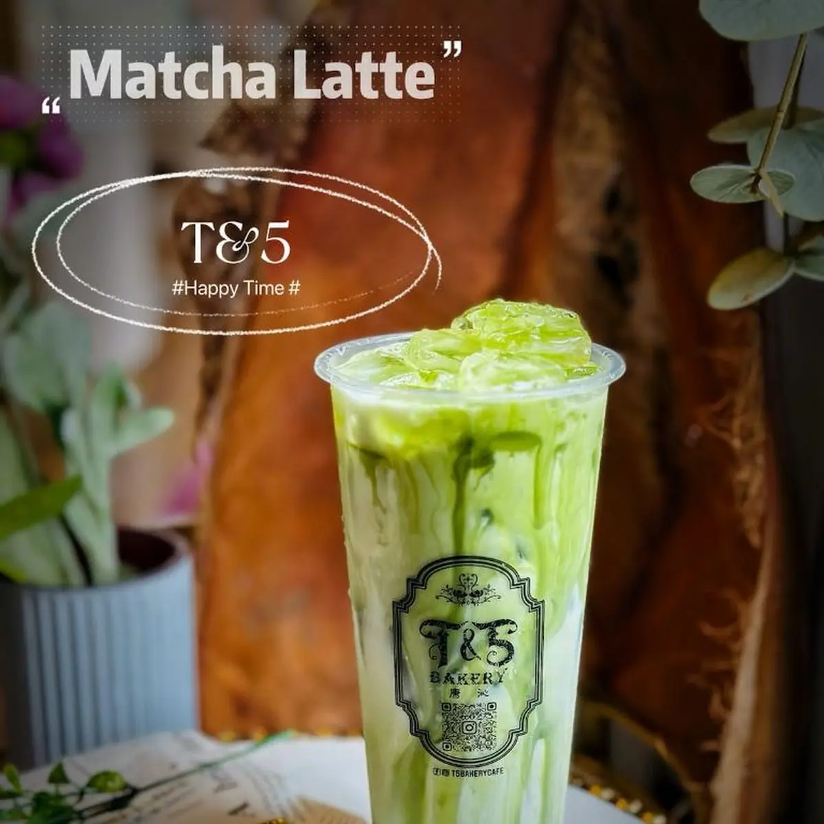 Fresh Strawberry Matcha Latte