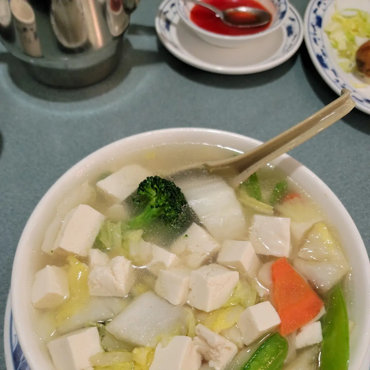 Chicken Tofu Vegetable Soup