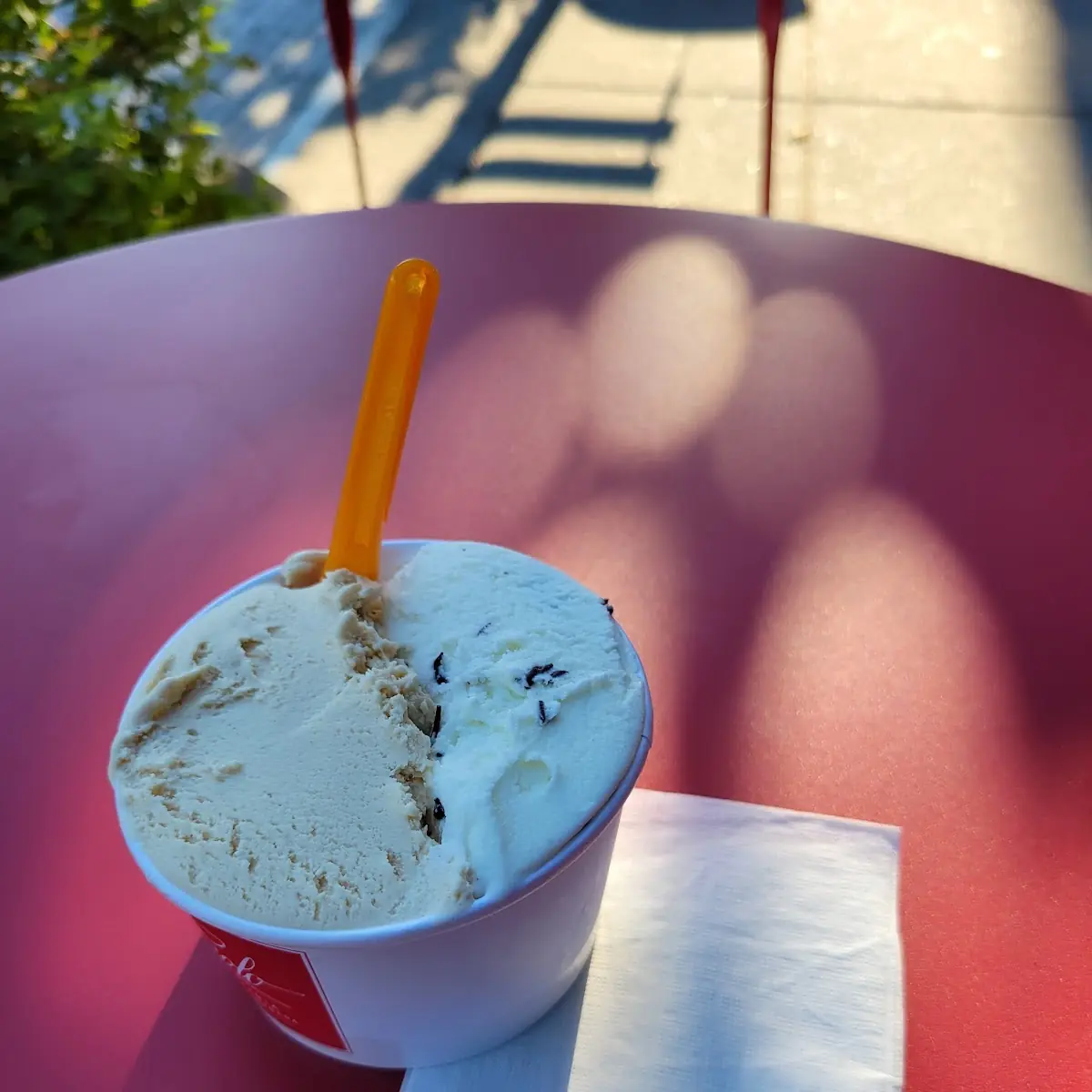 Gelato Sraciatella and Hazelnut