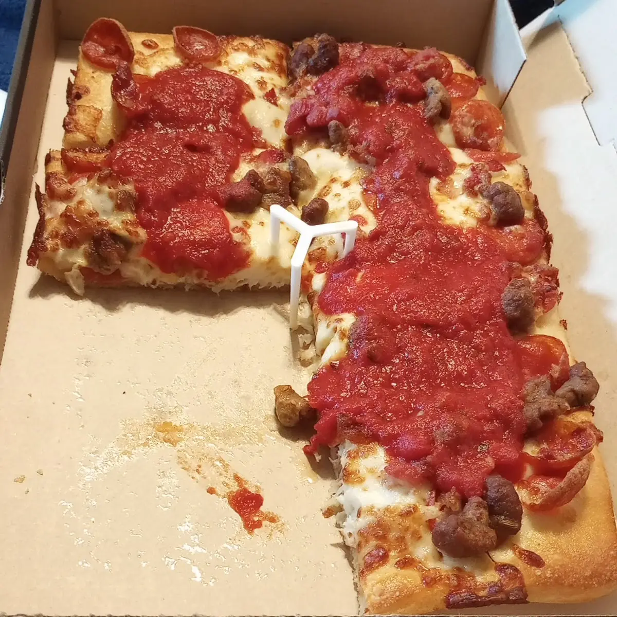 Detroit Pizza Meat Lover's Pizza