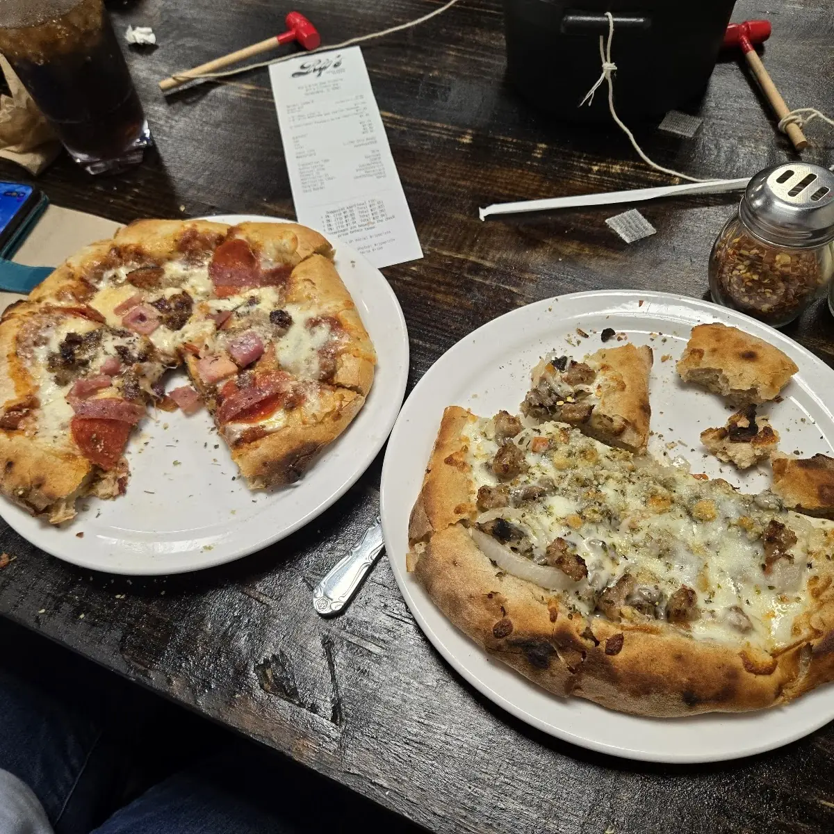 Mushroom Sausage Pizza
