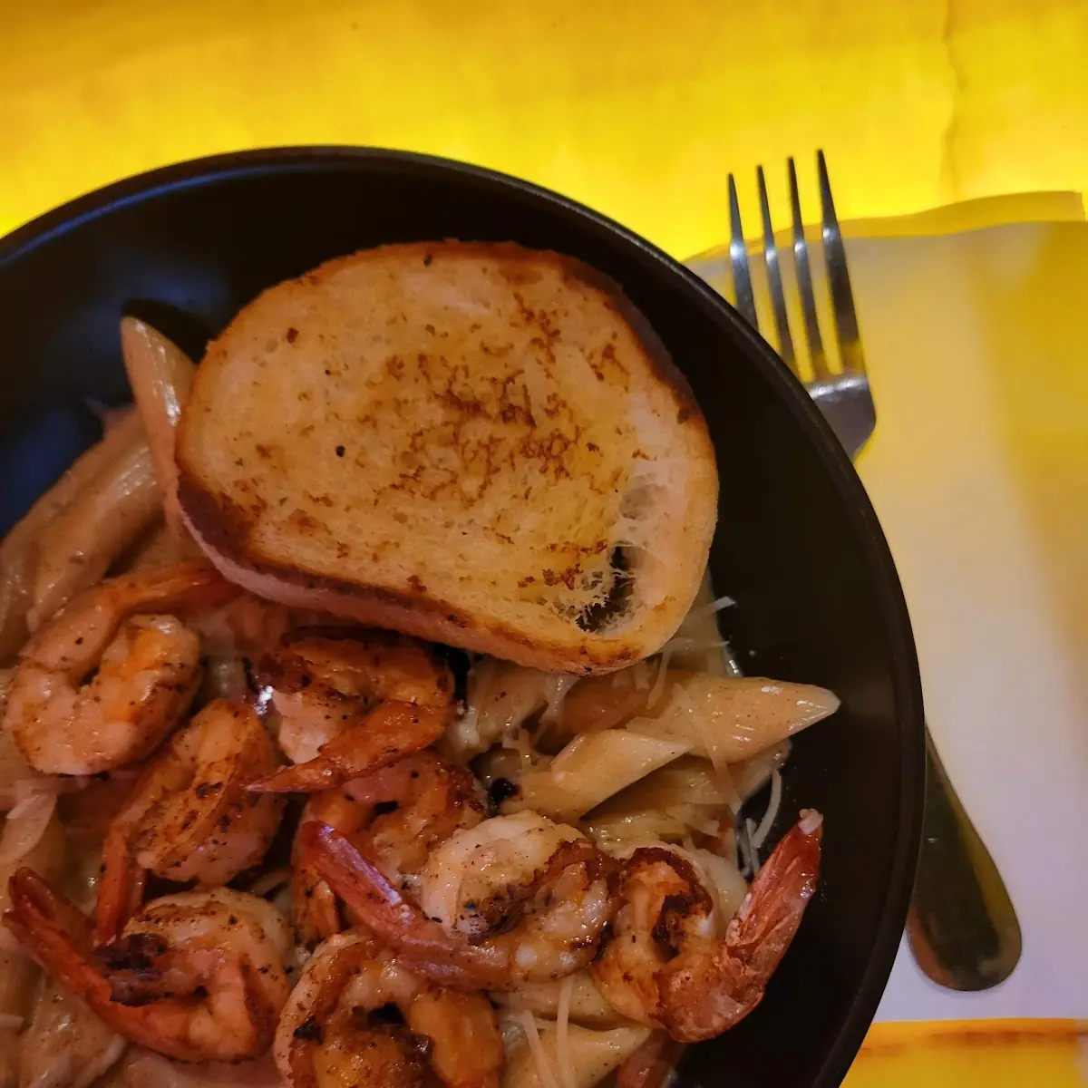 Grilled Shrimp Rasta Pasta