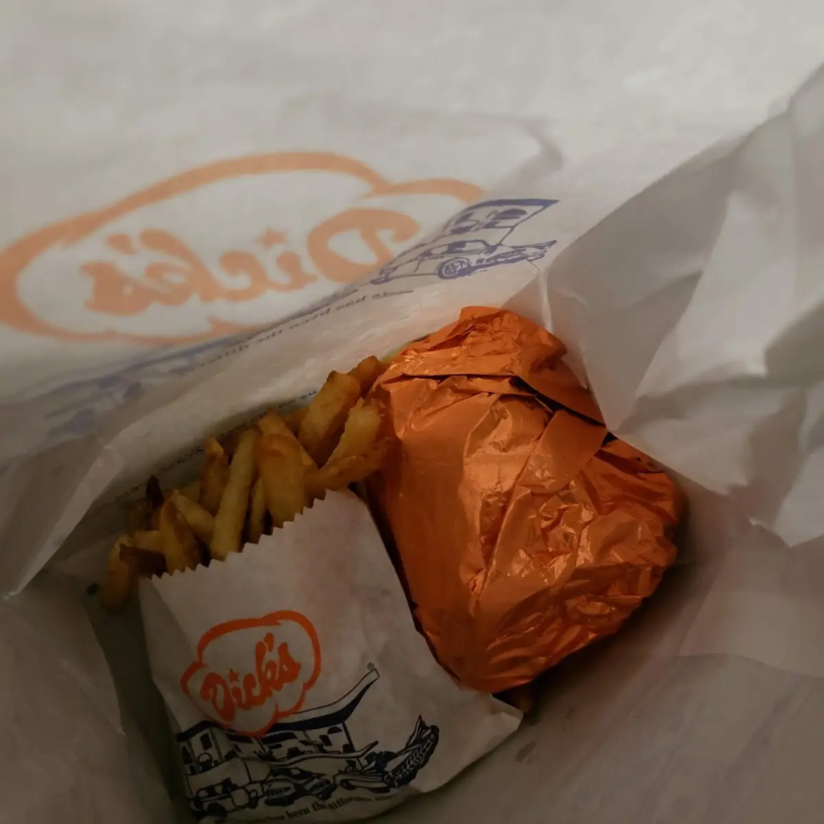 Deluxe Burger and Fries