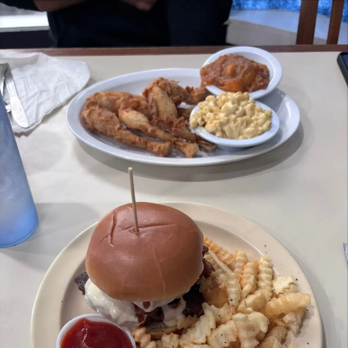 Western Burger with Fries