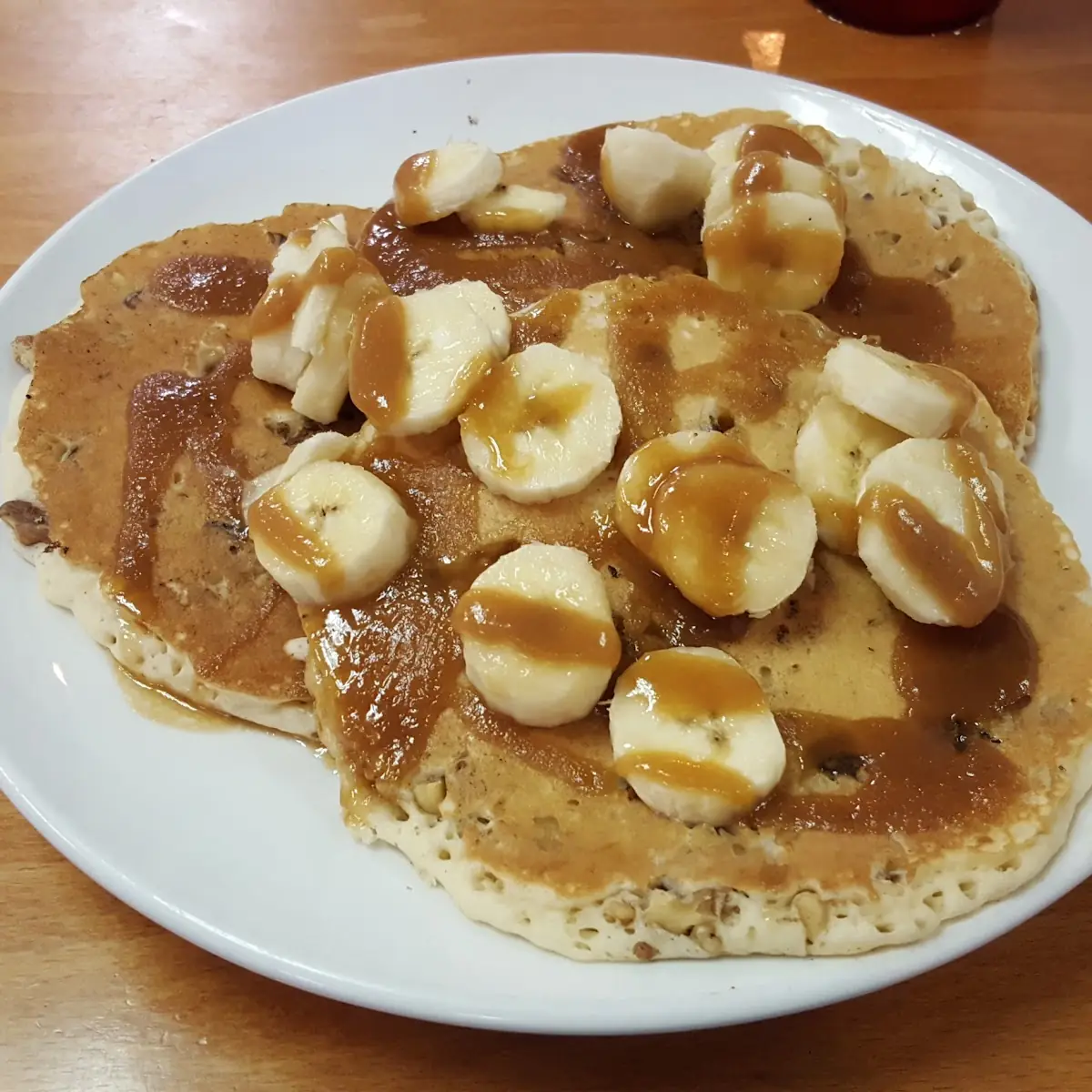 Three Banana Walnut Pancakes