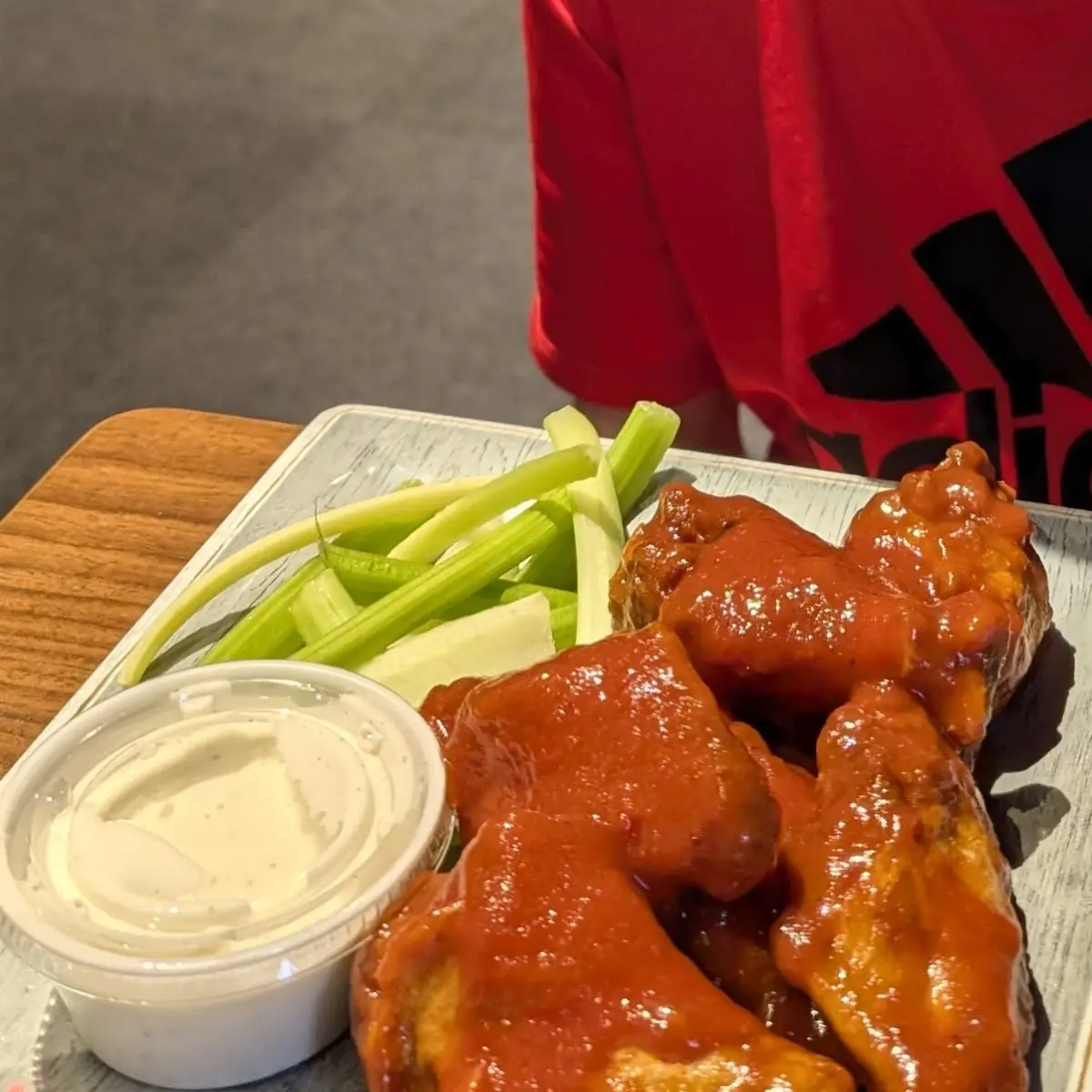 Buffalo Wings with Celery Dip