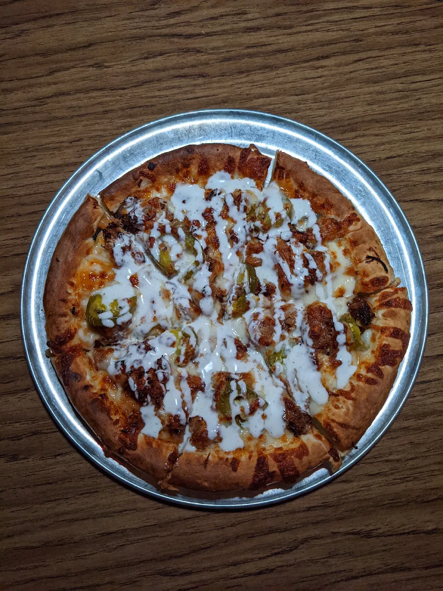 Chicken Bacon Ranch Pizza with Jalepenos