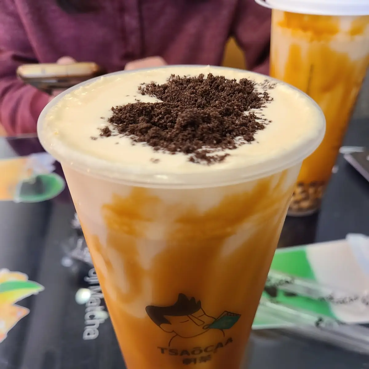 Iced Mango Slush w Cheese Milk Foam