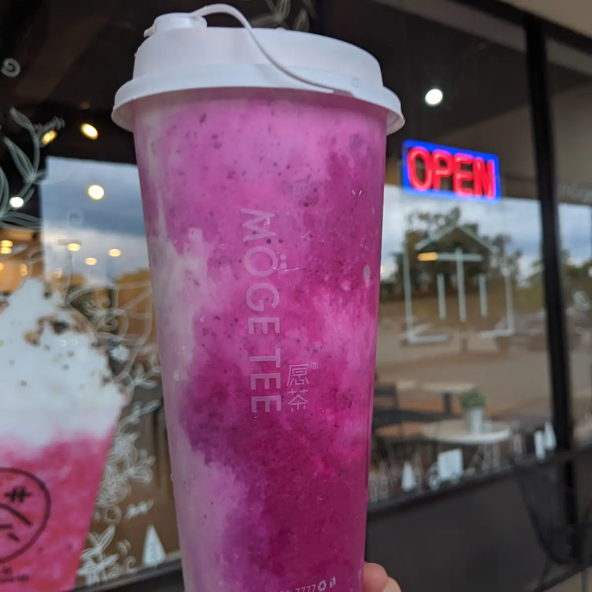 Dragon Fruit Cheese Foam