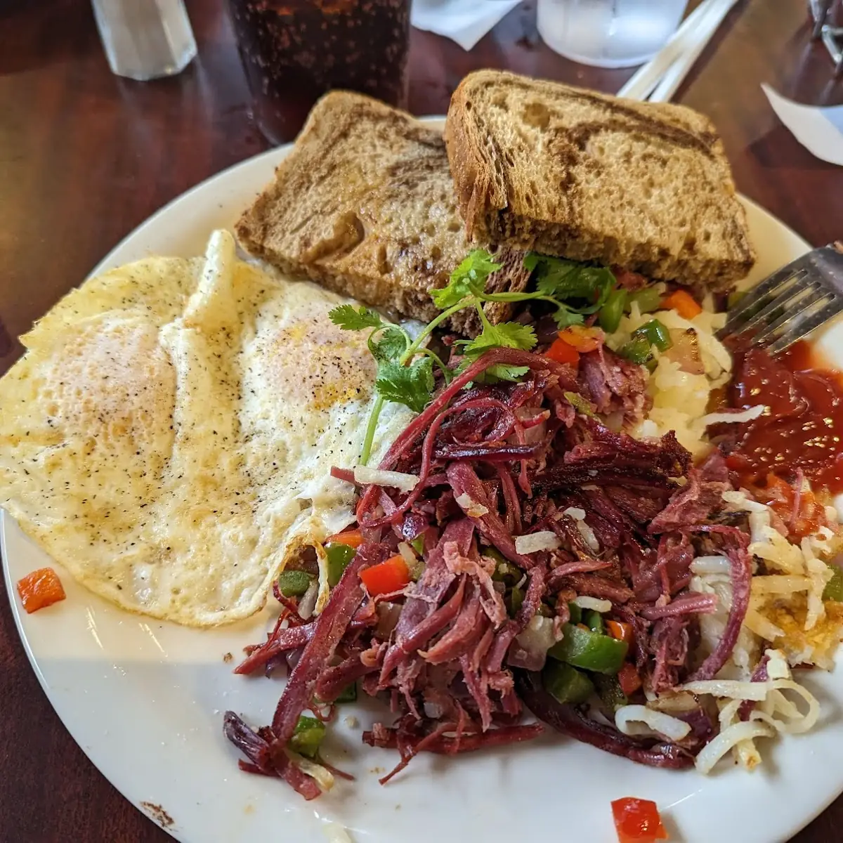 Corned Beef Hash with Eggs