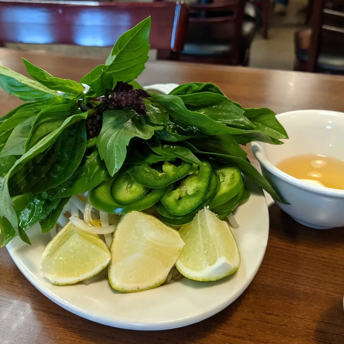 Condiments for Pho Noodle Soup