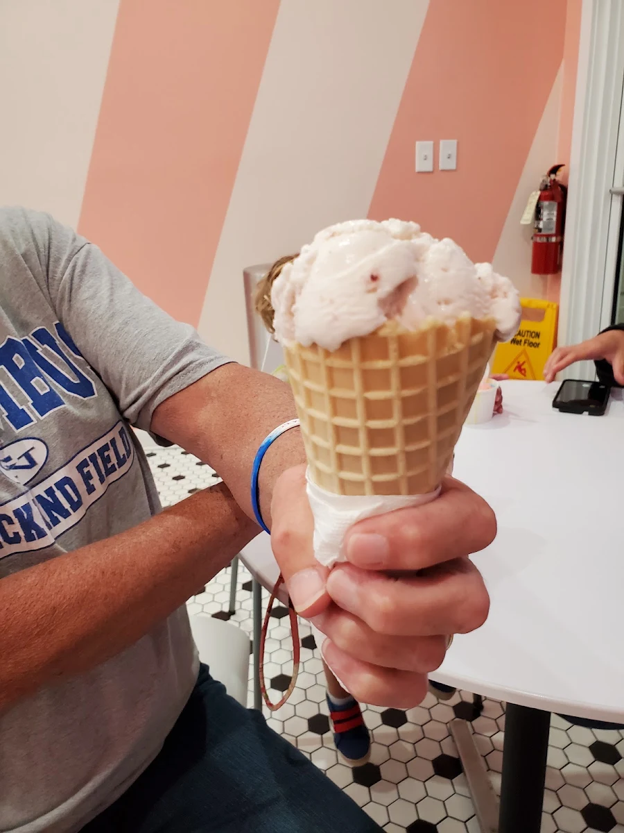 Very Strawberry in a Waffle Cone