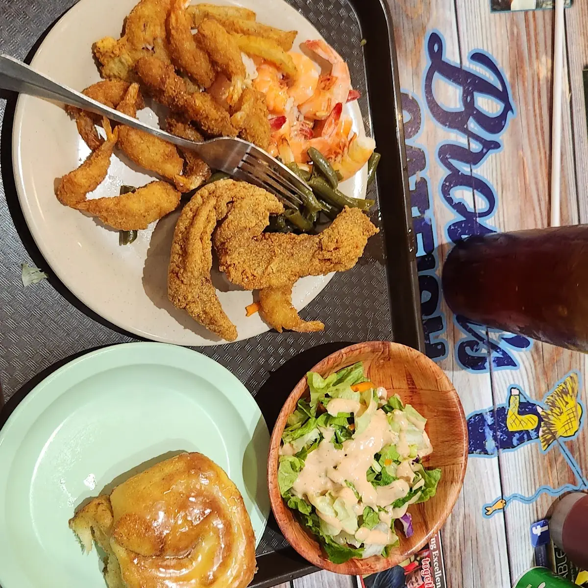 Catfish Fillet and Shrimp
