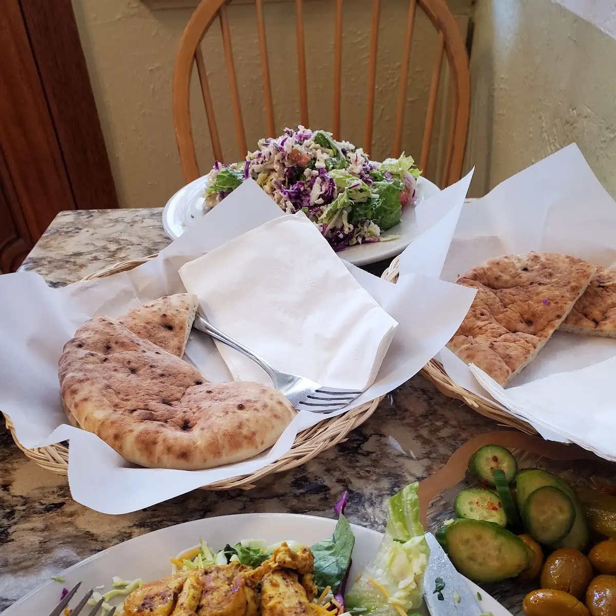 Grilled Chicken Salad Greek Salad