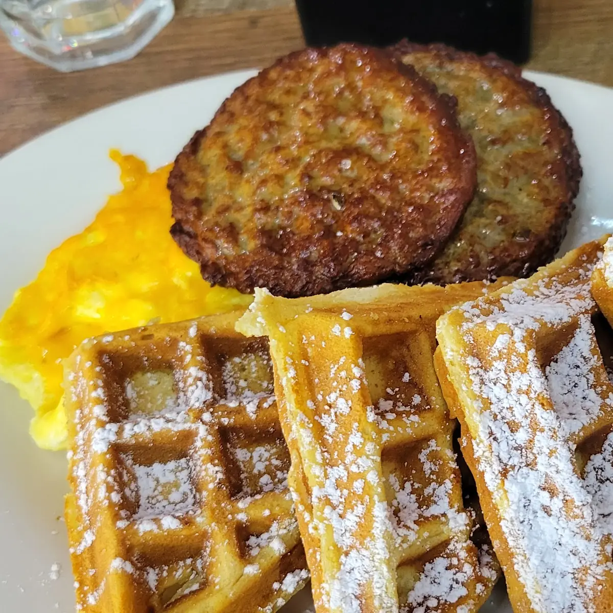 Belgian Waffle with Chicken Tenders
