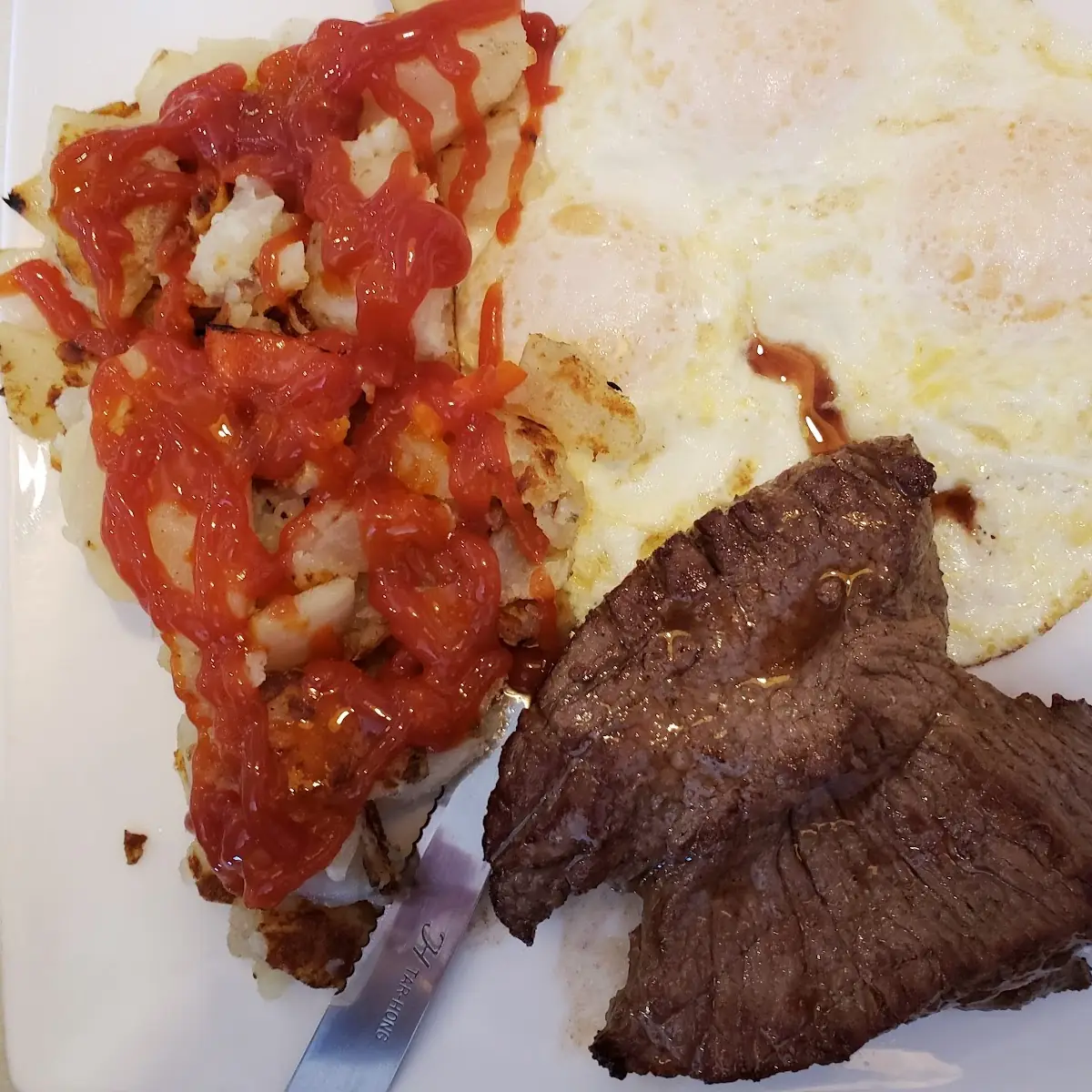 Sirloin Steak with Eggs