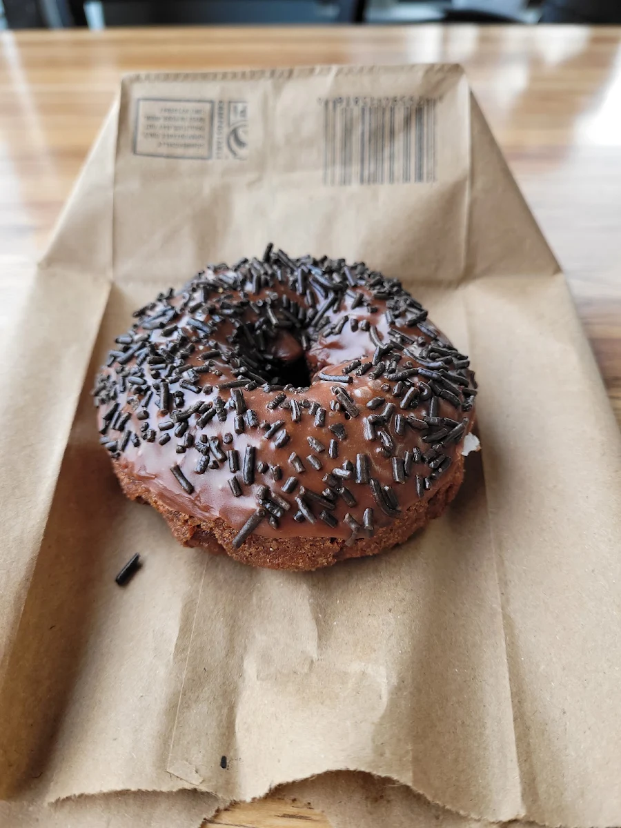 Chocolate Cake Donut with Sprinkles