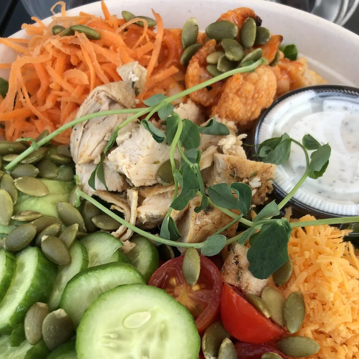 Cauliflower Quinoa Bowl, Shaka Farm To Beach