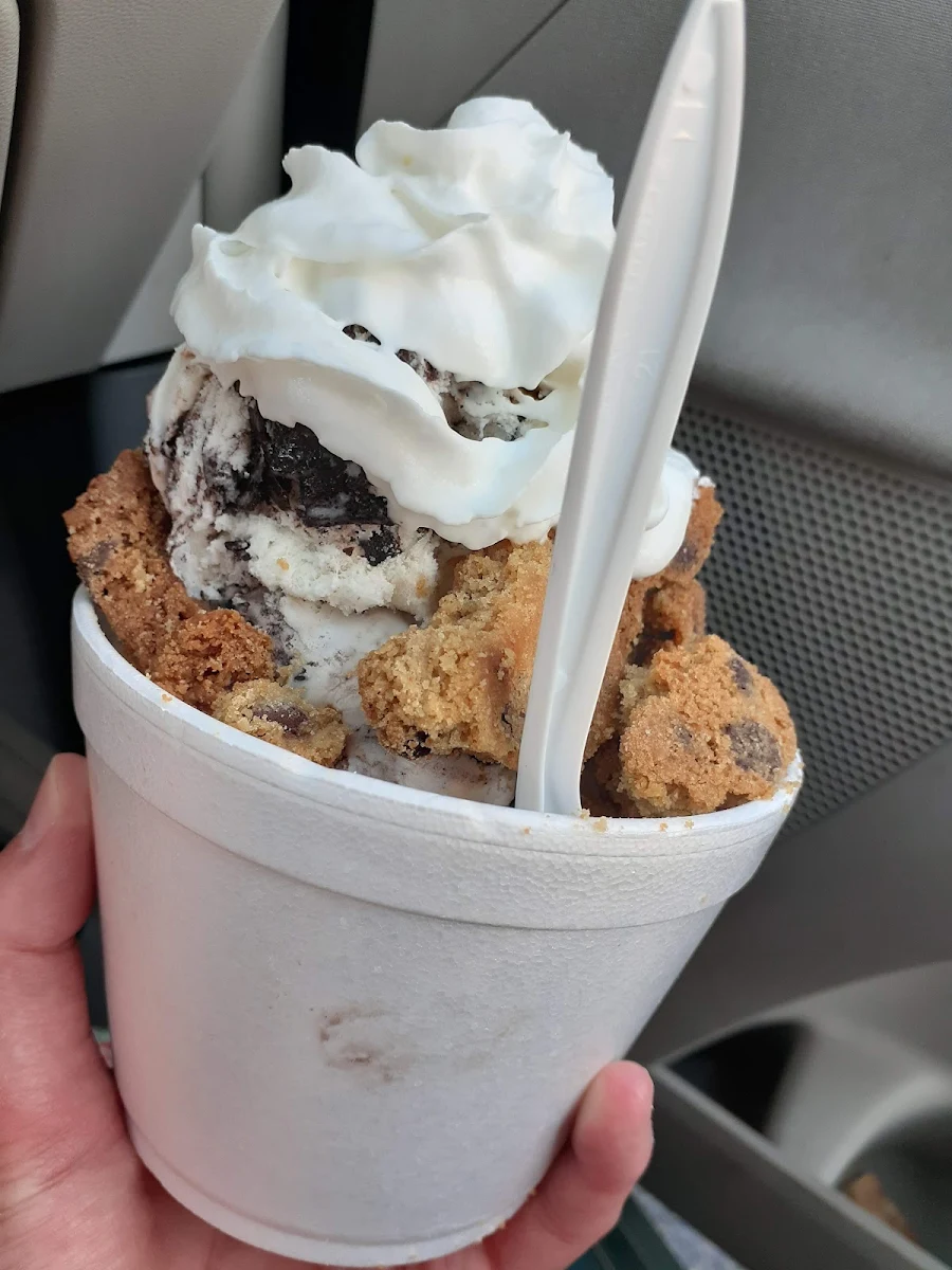 Panda Paws with Real Cookie Pieces on Top & Whipped Cream
