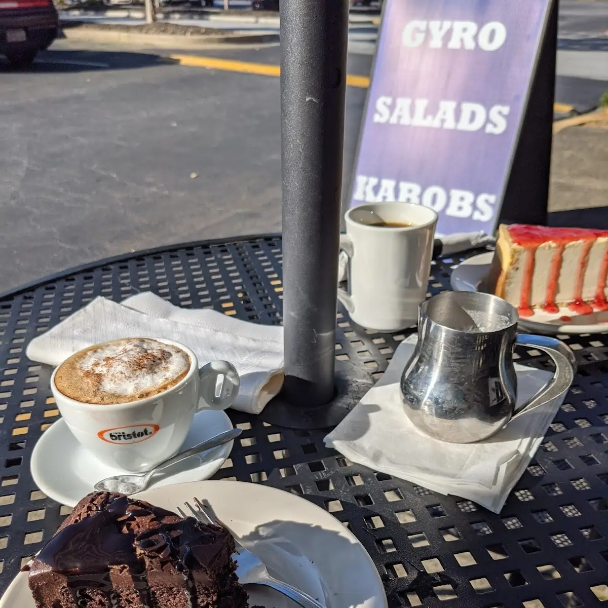 Triple Chocolate Cake Cheesecake and Cappuccino