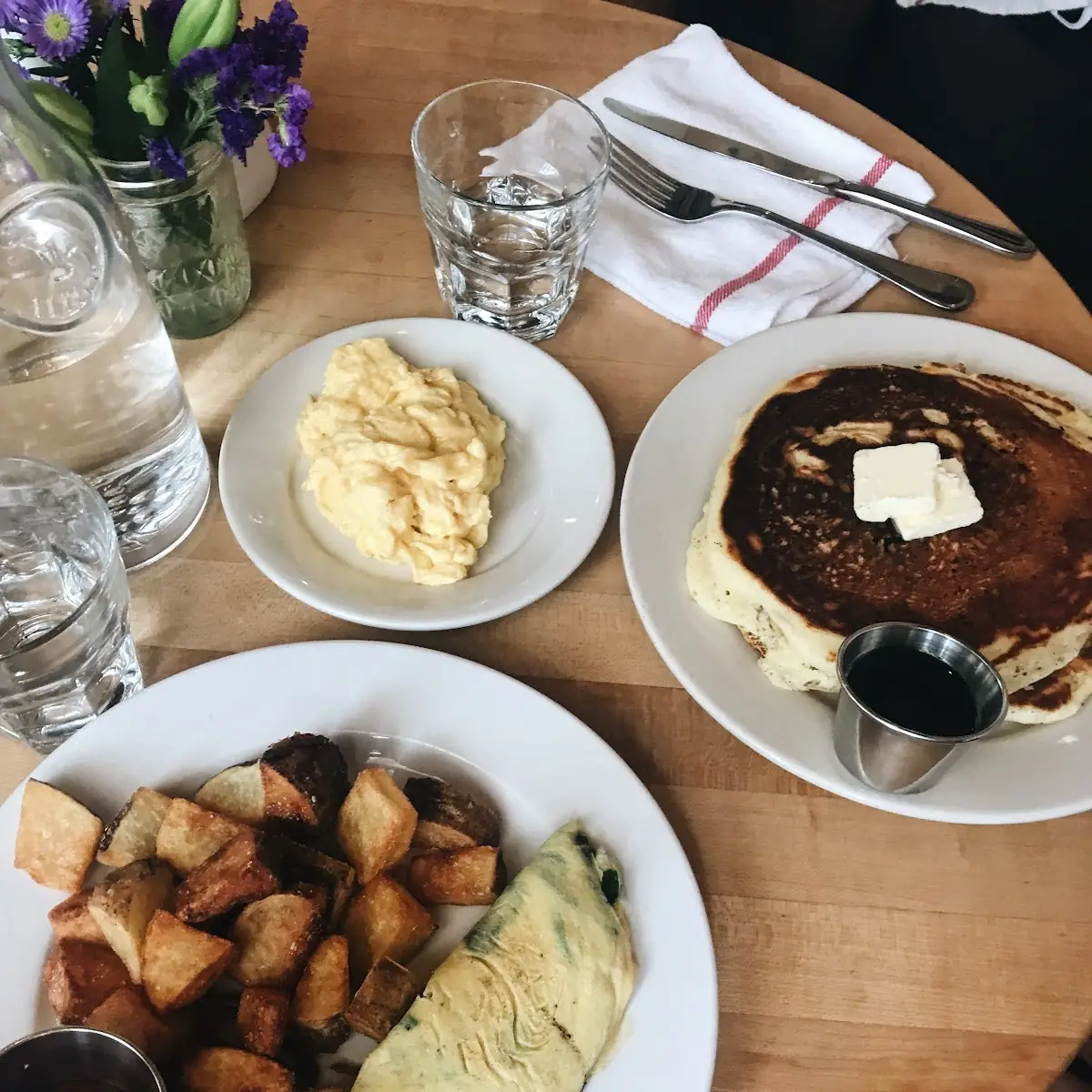 Spinach and Goat Cheese Omelet